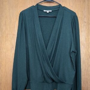 Les Serein Green Crossbody Blouse